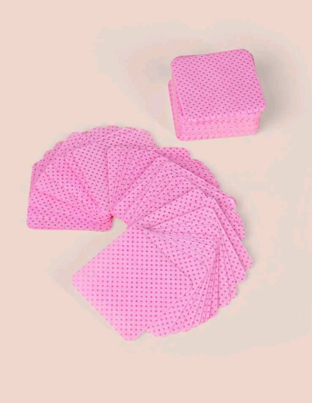 Pink lint free nail wipes 300