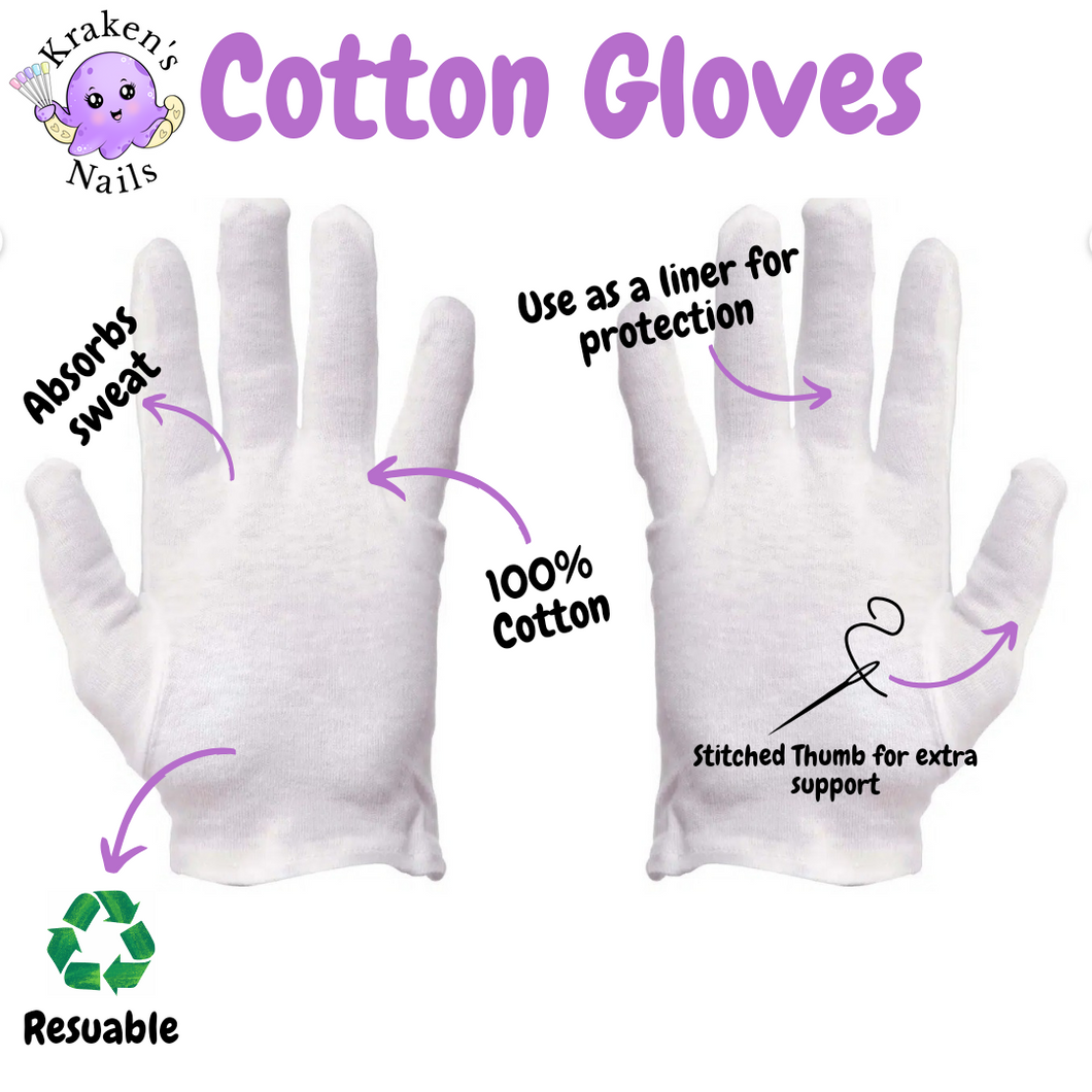 Cotton Gloves Large