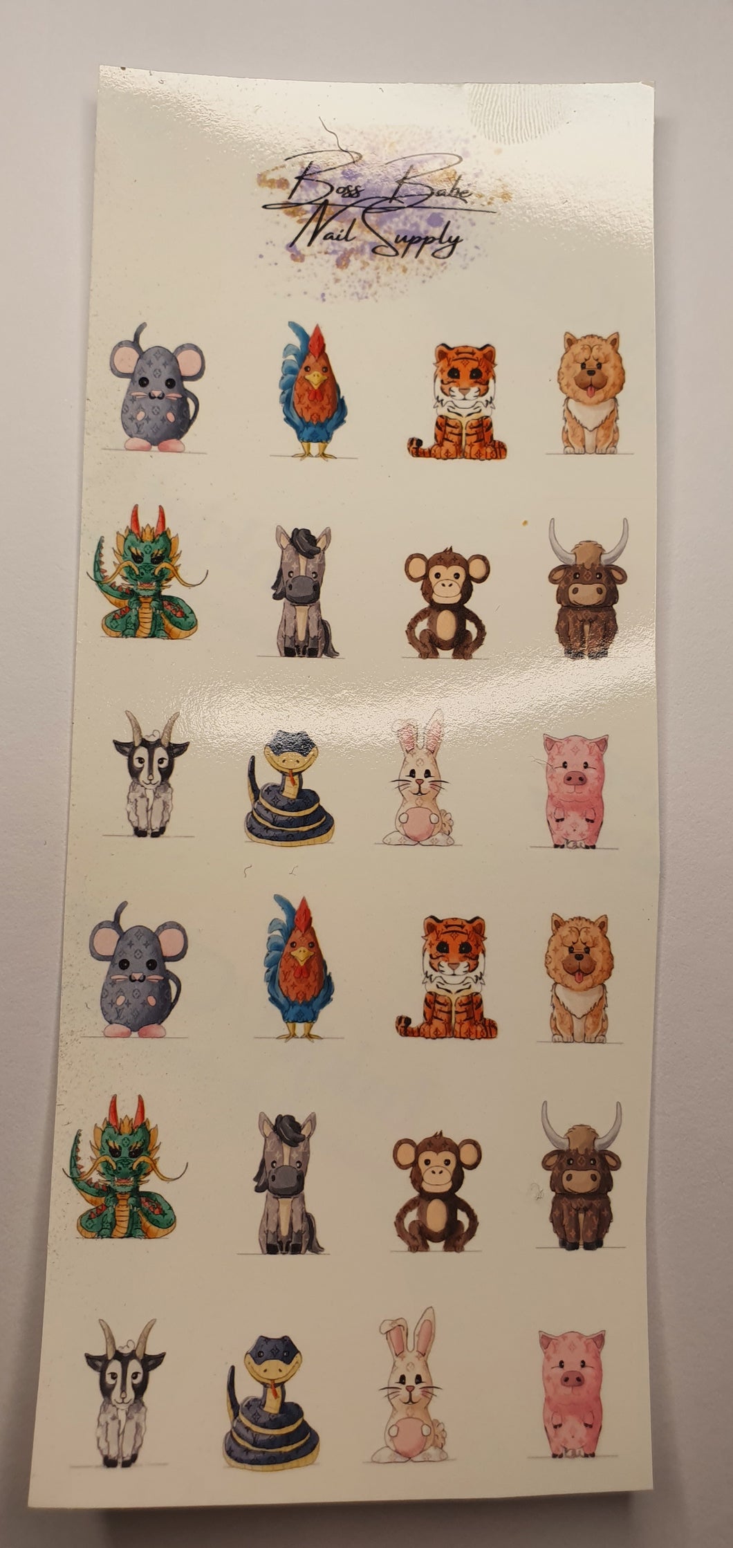 Horoscope Animals (waterslide decals) - Kraken's Nails 