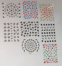 Load image into Gallery viewer, 15 sheets of flower stickers - Kraken&#39;s Nails 
