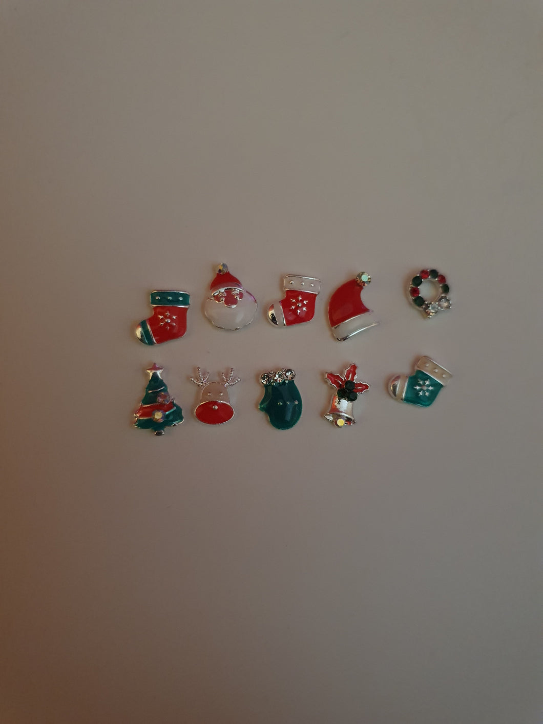 Metal christmas charms