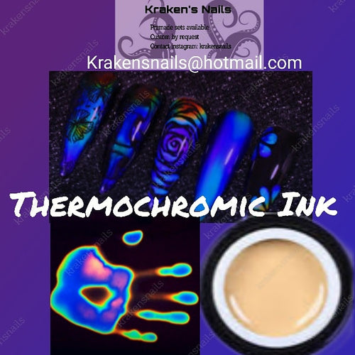 12 colour Thermochromic Ink - Kraken's Nails 