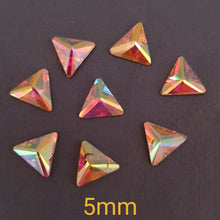 Load image into Gallery viewer, AB Crystal Triangles 5mm - Kraken&#39;s Nails 
