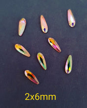 Load image into Gallery viewer, AB Crystal Raindrops 6mm - Kraken&#39;s Nails 
