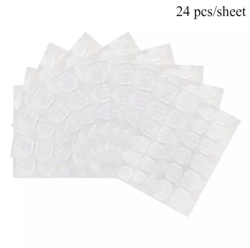 24 Clear Nail Adhesive Tabs - Kraken's Nails 